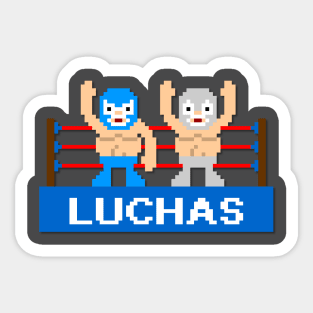 Luchas pixel art Sticker